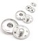 55 Sets Sew-on Snap Buttons Metal Snap Fastener Durable Press Studs Buttons for Sewing Clothing, 4 Sizes (Silver)